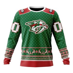 Personalized NHL Nashville Predators Special Ugly Christmas Unisex Sweatshirt SWS2822