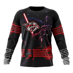 Personalized NHL Nashville Predators Specialized Darth Vader Version Jersey Unisex Sweatshirt SWS2823