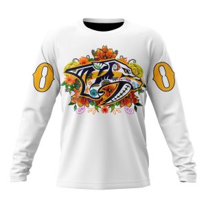 Personalized NHL Nashville Predators Specialized Dia De Muertos Unisex Sweatshirt SWS2828