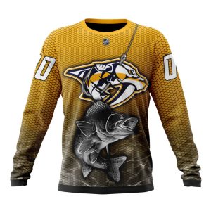 Personalized NHL Nashville Predators Specialized Fishing Style Unisex Sweatshirt SWS2830