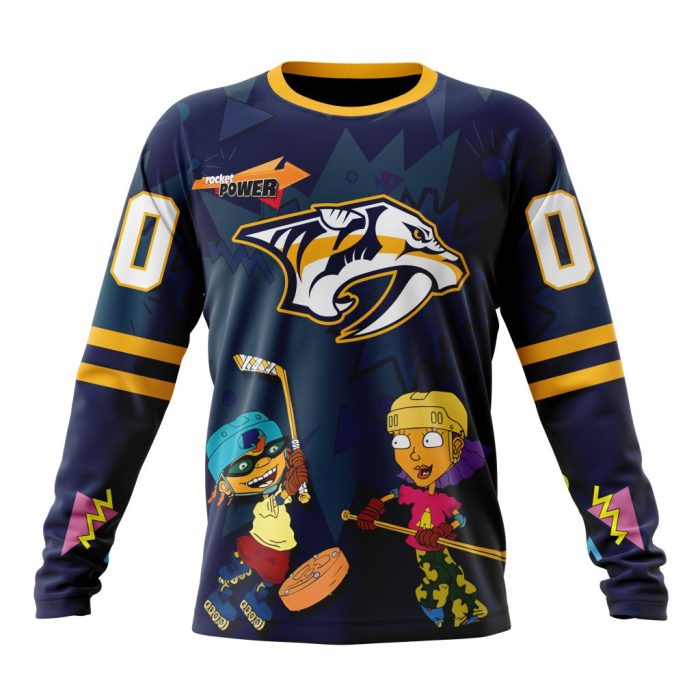 Personalized NHL Nashville Predators Specialized For Rocket Power Unisex Sweatshirt SWS2831