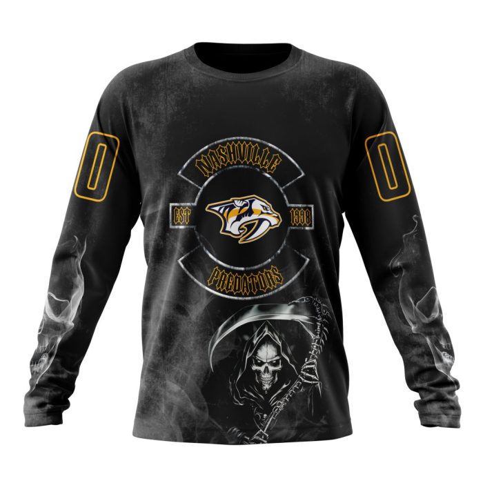 Personalized NHL Nashville Predators Specialized Kits For Rock Night Unisex Sweatshirt SWS2833