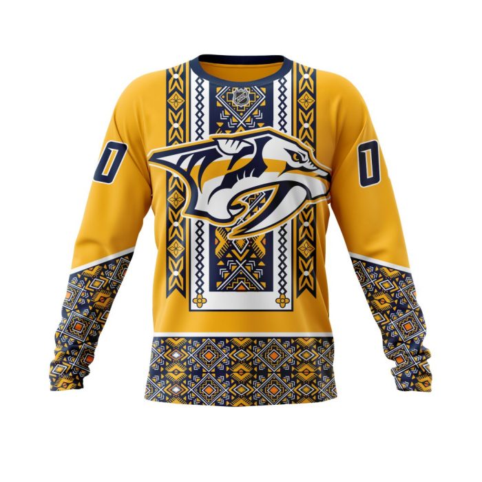 Personalized NHL Nashville Predators Specialized Native Concepts Unisex Sweatshirt SWS2835