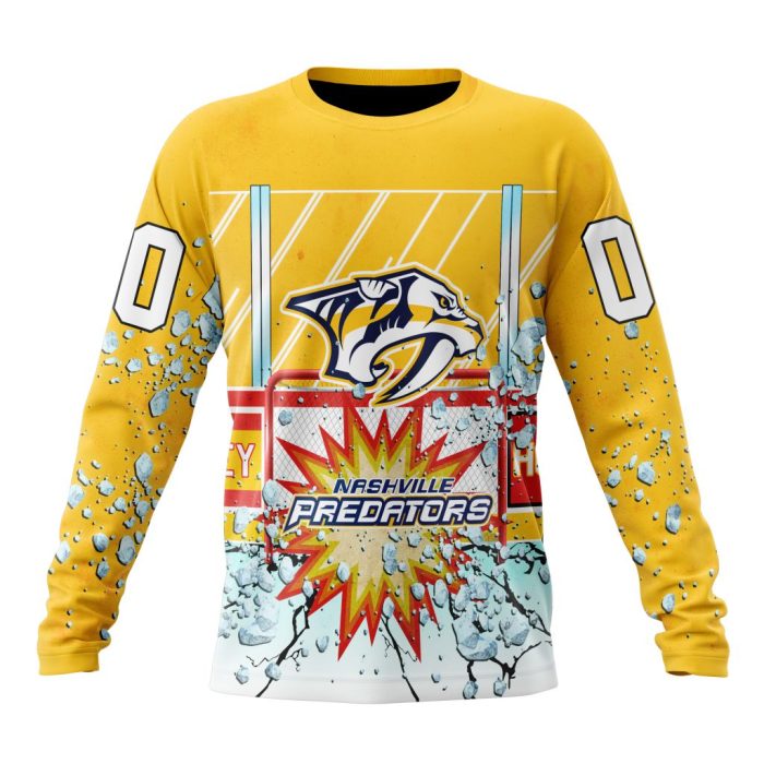 Personalized NHL Nashville Predators With Ice Hockey Arena Unisex Sweatshirt SWS2845