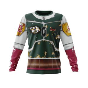 Personalized NHL Nashville Predators X Boba Fett's Armor Unisex Sweatshirt SWS2847