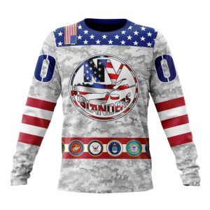 Personalized NHL New York Islanders Armed Forces Appreciation Unisex Sweatshirt SWS2906