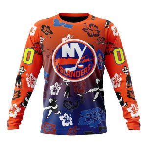 Personalized NHL New York Islanders Hawaiian Style Design For Fans Unisex Sweatshirt SWS2910