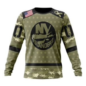 Personalized NHL New York Islanders Special Camo Military Appreciation Unisex Sweatshirt SWS2919