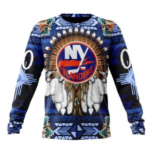 Personalized NHL New York Islanders Special Native Costume Design Unisex Sweatshirt SWS2929