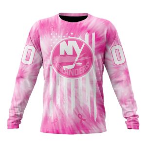 Personalized NHL New York Islanders Special Pink Tie-Dye Unisex Sweatshirt SWS2933