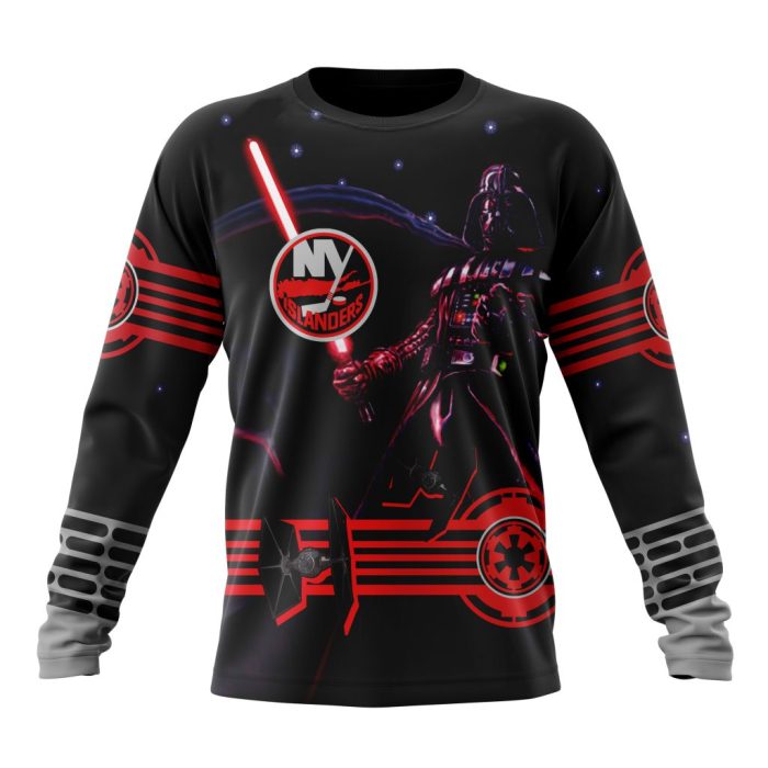 Personalized NHL New York Islanders Specialized Darth Vader Version Jersey Unisex Sweatshirt SWS2939