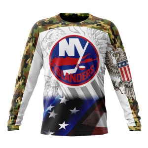 Personalized NHL New York Islanders Specialized Design With Our America Eagle Flag Unisex Sweatshirt SWS2942