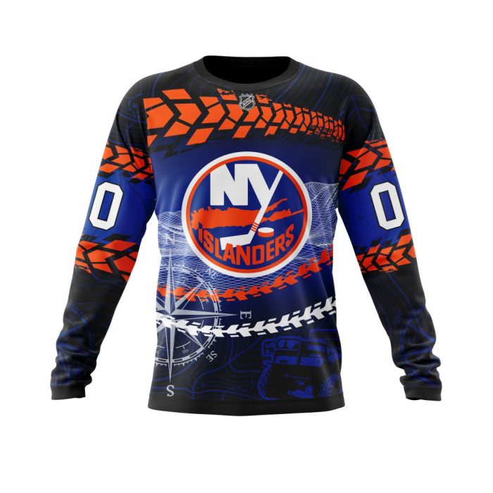 Personalized NHL New York Islanders Specialized Off - Road Style Unisex Sweatshirt SWS2952
