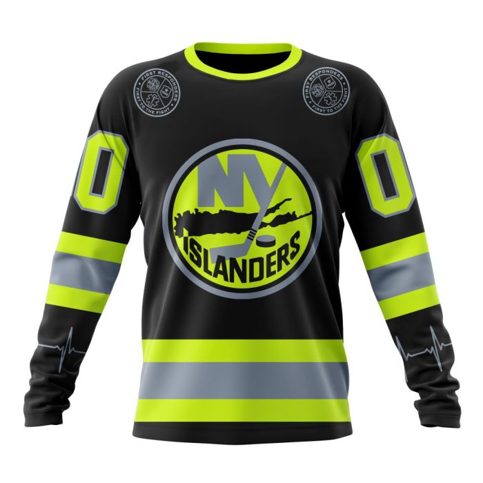 Personalized NHL New York Islanders Specialized Unisex Kits With FireFighter Uniforms Color Unisex Sweatshirt SWS2954