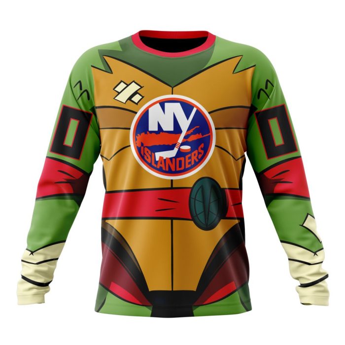 Personalized NHL New York Islanders Teenage Mutant Ninja Turtles Design Unisex Sweatshirt SWS2957