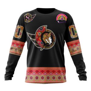 Personalized NHL Ottawa Senators Jersey Hockey For All Diwali Festival Unisex Sweatshirt SWS3029