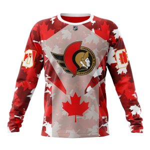 Personalized NHL Ottawa Senators Special Concept For Canada Day Unisex Sweatshirt SWS3038
