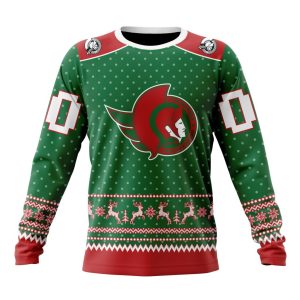 Personalized NHL Ottawa Senators Special Ugly Christmas Unisex Sweatshirt SWS3055