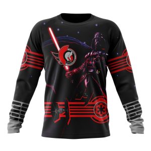 Personalized NHL Ottawa Senators Specialized Darth Vader Version Jersey Unisex Sweatshirt SWS3056