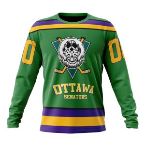 Personalized NHL Ottawa Senators Specialized Design X The Mighty Ducks Unisex Sweatshirt SWS3059