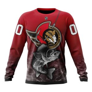 Personalized NHL Ottawa Senators Specialized Fishing Style Unisex Sweatshirt SWS3062