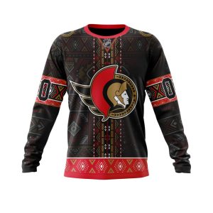 Personalized NHL Ottawa Senators Specialized Native Concepts Unisex Sweatshirt SWS3067