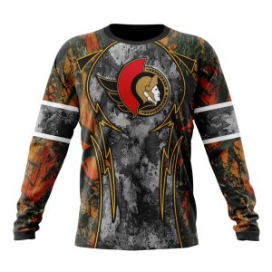 Personalized NHL Ottawa Senators With Camo Concepts For Hungting In Forest Unisex Sweatshirt SWS3075
