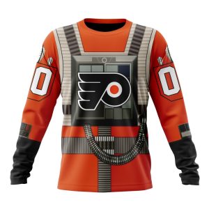 Personalized NHL Philadelphia Flyers Star Wars Rebel Pilot Design Unisex Sweatshirt SWS3129