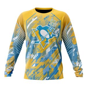 Personalized NHL Pittsburgh Penguins Fearless Against Childhood Cancers Unisex Sweatshirt SWS3143