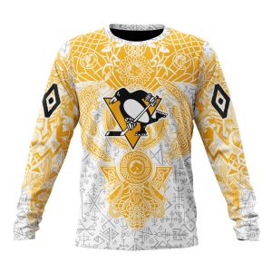 Personalized NHL Pittsburgh Penguins Special Norse Viking Symbols Unisex Sweatshirt SWS3164
