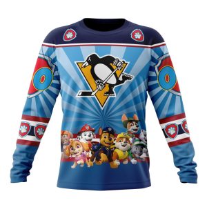 Personalized NHL Pittsburgh Penguins Special Paw Patrol Kits Unisex Sweatshirt SWS3165