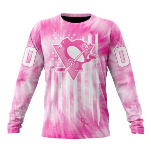 Personalized NHL Pittsburgh Penguins Special Pink Tie-Dye Unisex Sweatshirt SWS3167