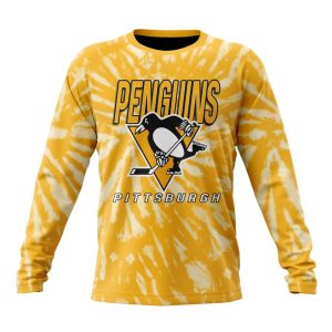 Personalized NHL Pittsburgh Penguins Special Retro Vintage Tie - Dye Unisex Sweatshirt SWS3169