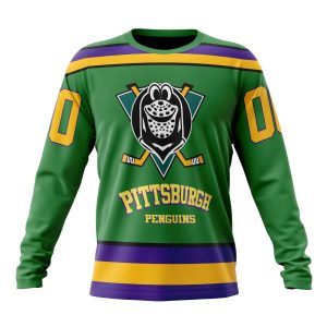 Personalized NHL Pittsburgh Penguins Specialized Design X The Mighty Ducks Unisex Sweatshirt SWS3177