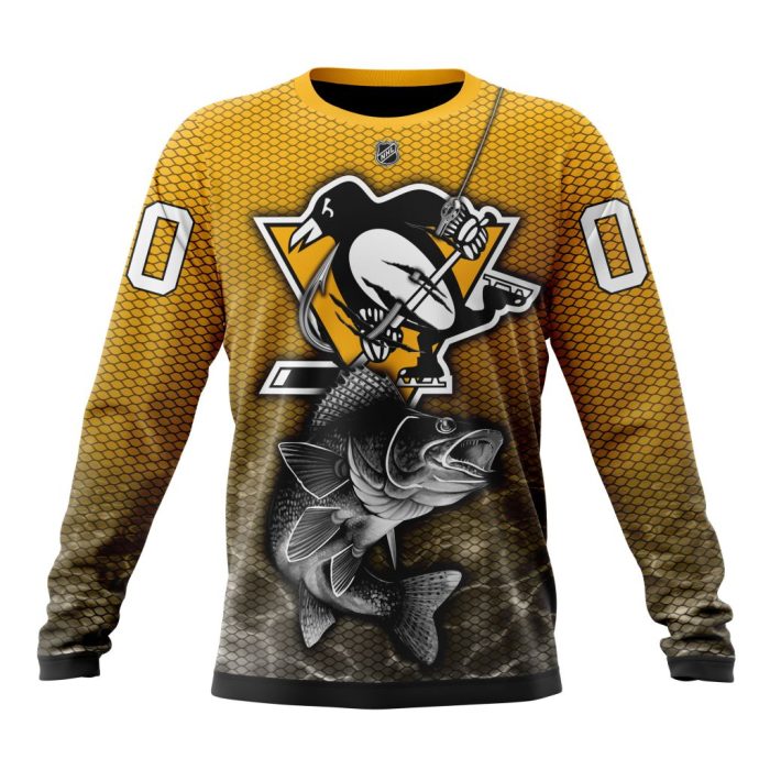 Personalized NHL Pittsburgh Penguins Specialized Fishing Style Unisex Sweatshirt SWS3180