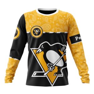 Personalized NHL Pittsburgh Penguins Specialized Hockey With Paisley Unisex Sweatshirt SWS3182