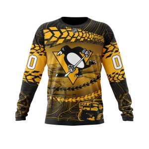 Personalized NHL Pittsburgh Penguins Specialized Off - Road Style Unisex Sweatshirt SWS3186