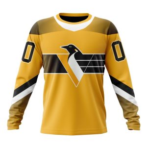 Personalized NHL Pittsburgh Penguins Specialized Unisex Kits With Retro Concepts Sweatshirt SWS3189