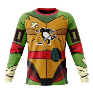 Personalized NHL Pittsburgh Penguins Teenage Mutant Ninja Turtles Design Unisex Sweatshirt SWS3191