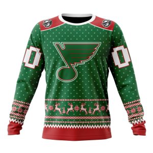 Personalized NHL St. Louis Blues Special Ugly Christmas Unisex Sweatshirt SWS3357