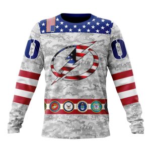 Personalized NHL Tampa Bay Lightning Armed Forces Appreciation Unisex Sweatshirt SWS3381