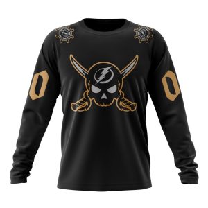 Personalized NHL Tampa Bay Lightning Black Gasparilla Kits 2023 Unisex Sweatshirt SWS3384