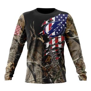 Personalized NHL Tampa Bay Lightning Special Camo Realtree Hunting Unisex Sweatshirt SWS3396