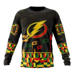 Personalized NHL Tampa Bay Lightning Special Design Celebrate Black History Month Unisex Sweatshirt SWS3398