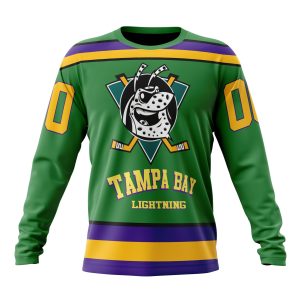 Personalized NHL Tampa Bay Lightning Specialized Design X The Mighty Ducks Unisex Sweatshirt SWS3418
