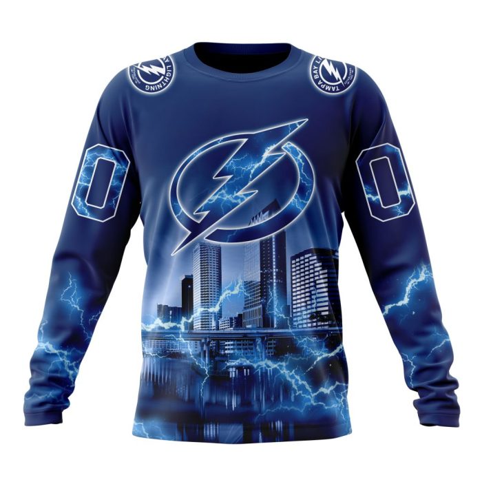 Personalized NHL Tampa Bay Lightning With Thunderstorms Unisex Sweatshirt SWS3439