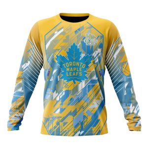 Personalized NHL Toronto Maple Leafs Fearless Against Childhood Cancers Unisex Sweatshirt SWS3444