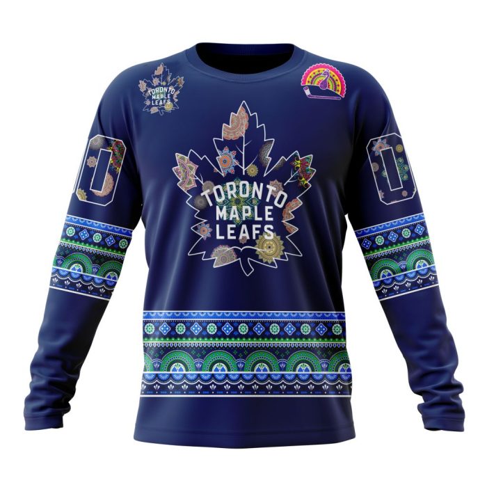 Personalized NHL Toronto Maple Leafs Jersey Hockey For All Diwali Festival Unisex Sweatshirt SWS3448