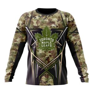 Personalized NHL Toronto Maple Leafs Special Camo Color Design Unisex Sweatshirt SWS3453
