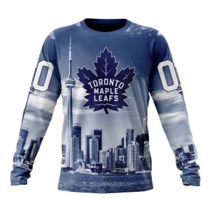 Personalized NHL Toronto Maple Leafs Special Design With CN Tower Unisex Sweatshirt SWS3460
